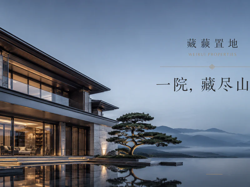别墅大型广告牌-海报设计主视觉